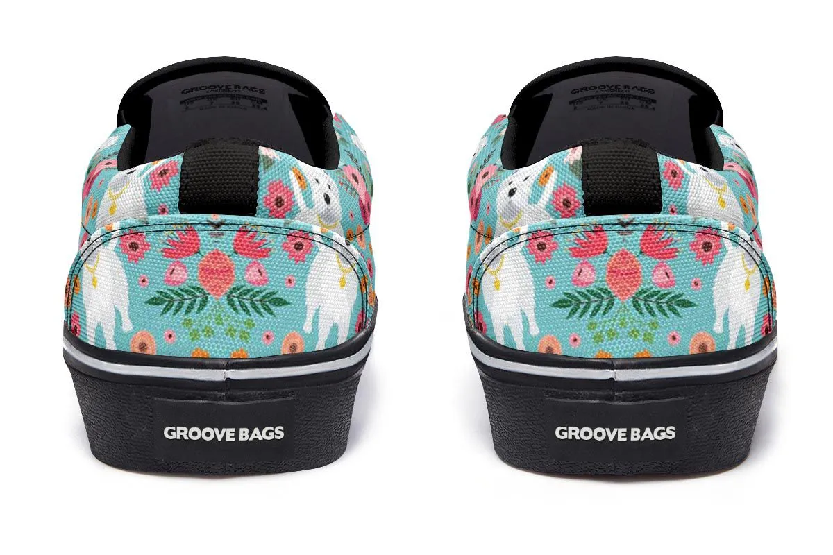 Westie Flower Slip-On Shoes