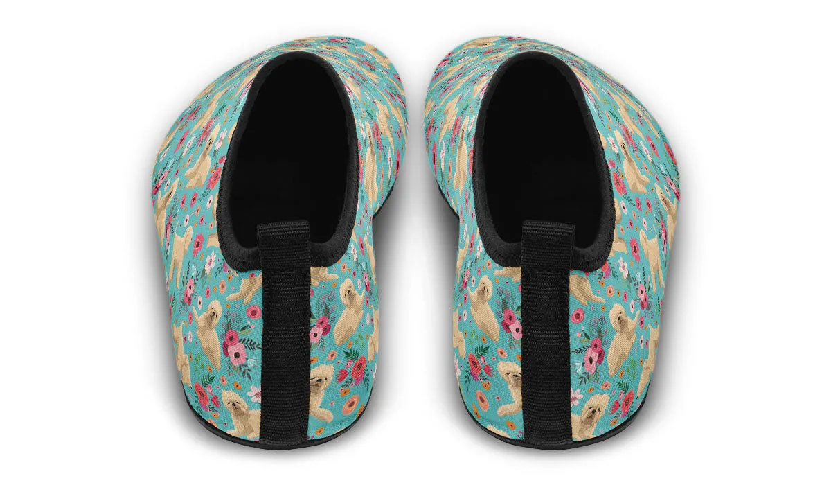 Wheaten Terrier Flower Aqua Barefoot Shoes