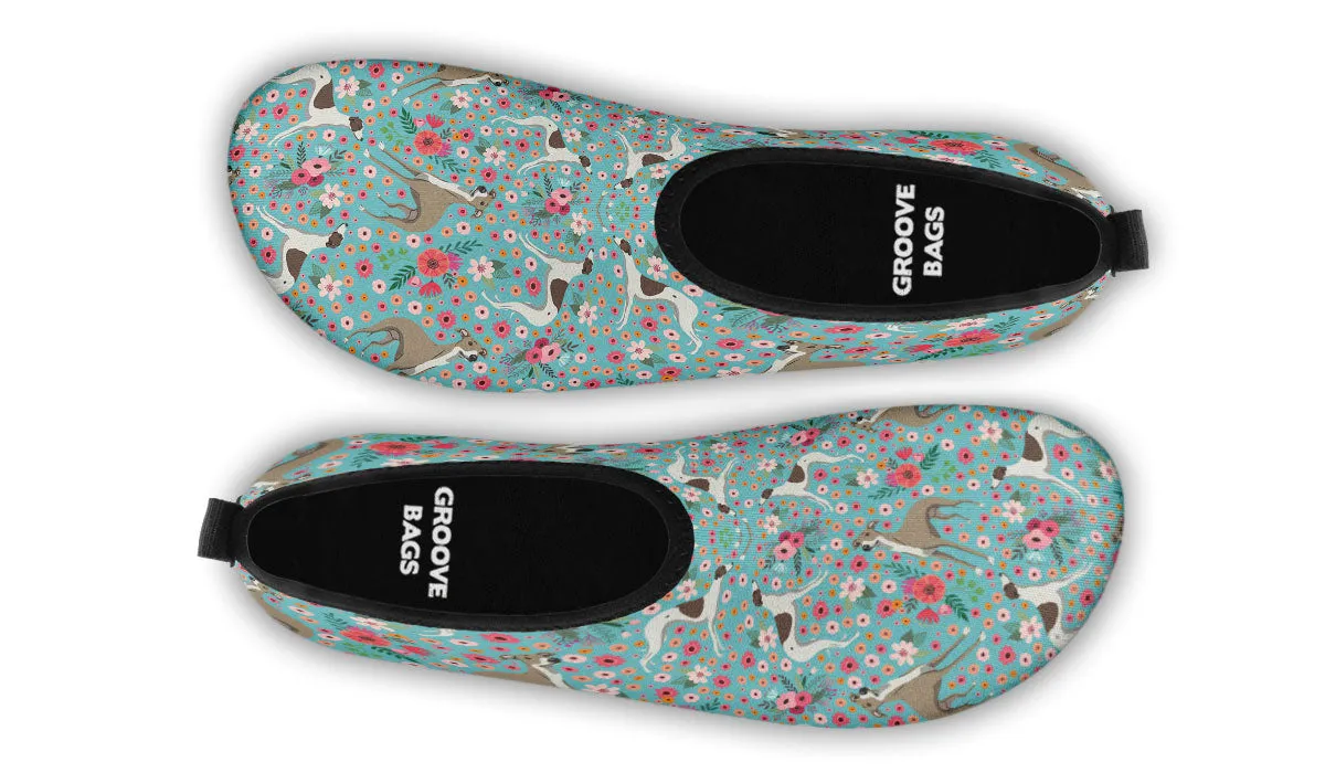 Whippet Flower Aqua Barefoot Shoes