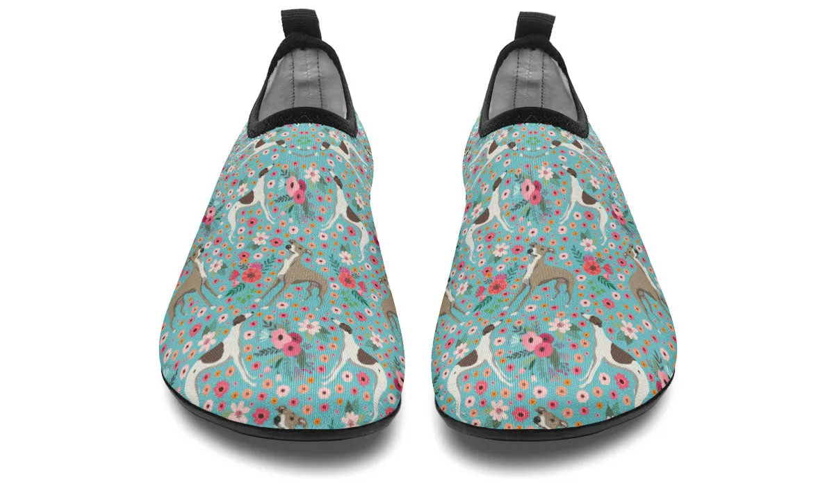 Whippet Flower Aqua Barefoot Shoes