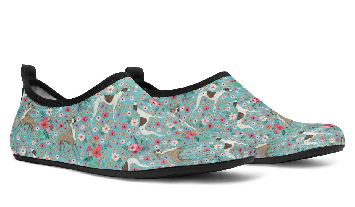 Whippet Flower Aqua Barefoot Shoes