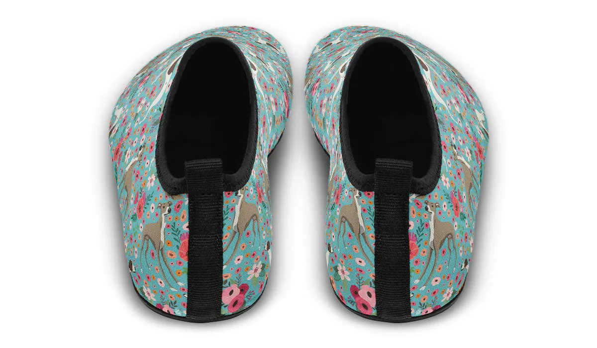 Whippet Flower Aqua Barefoot Shoes