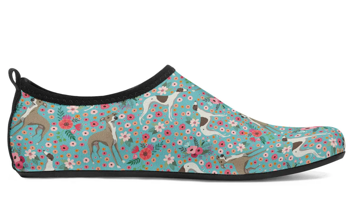 Whippet Flower Aqua Barefoot Shoes