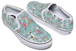 Whippet Flower Slip-On Shoes