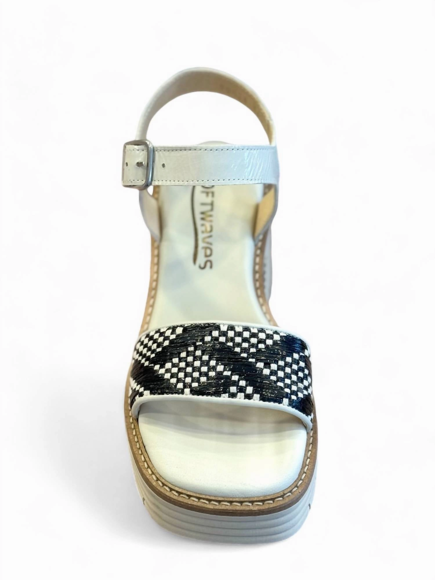 Women Bailey Platform Sandal In Creme And Black