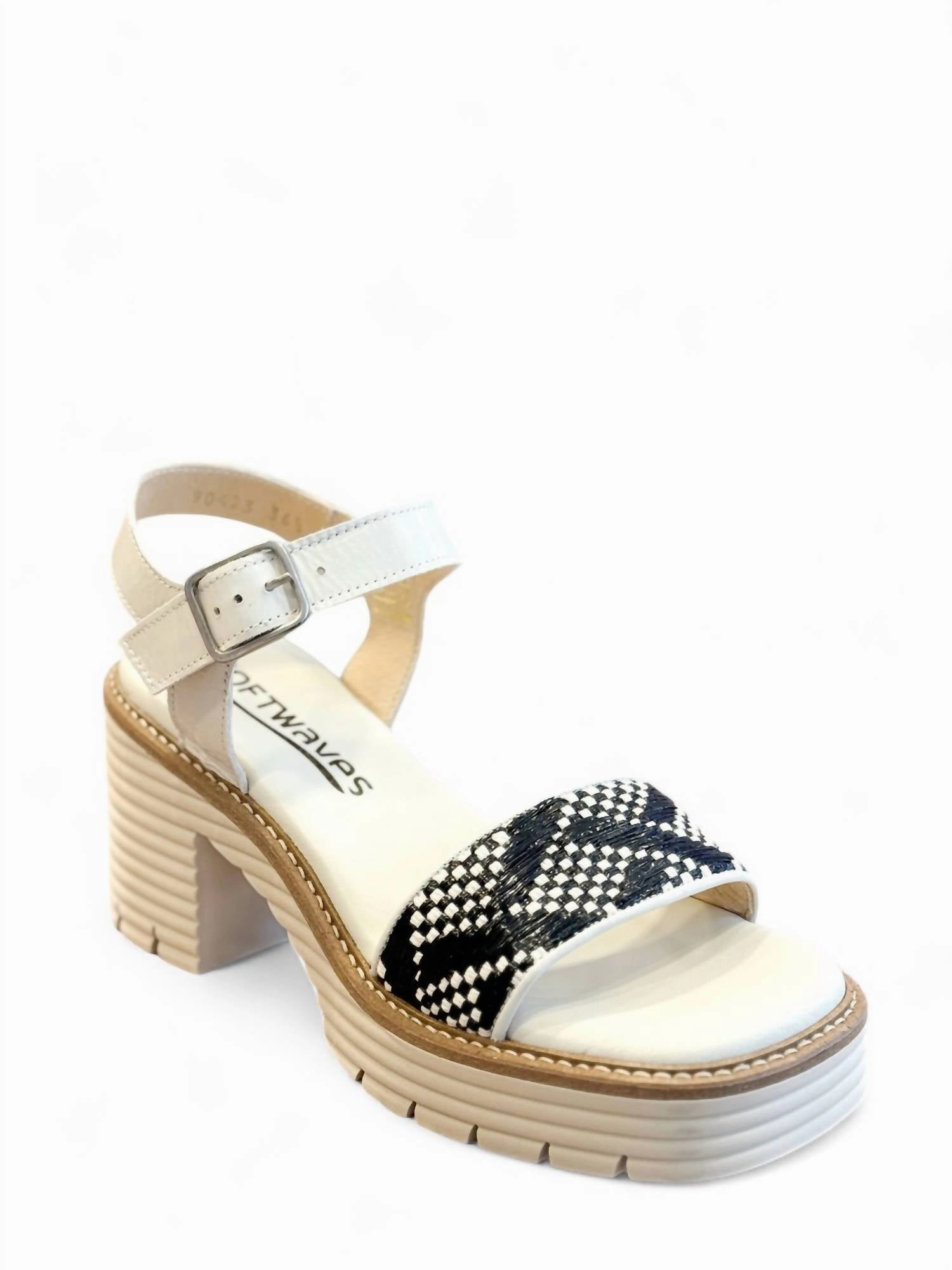 Women Bailey Platform Sandal In Creme And Black