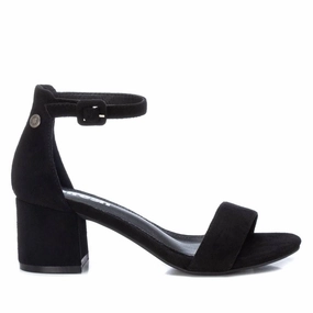 Women's Block Heel Suede Sandals By XTI
