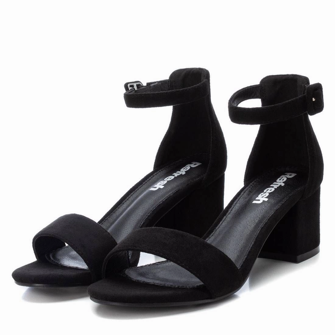 Women's Block Heel Suede Sandals By XTI