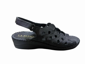 Women's Brady Sandals In Black Leather