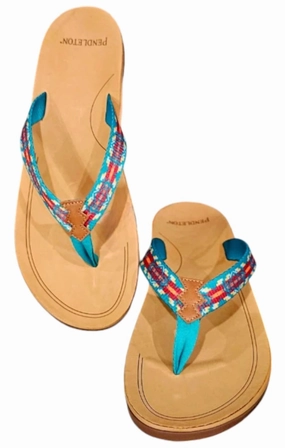Women's Carico Lake Thong Sandal In Turquoise