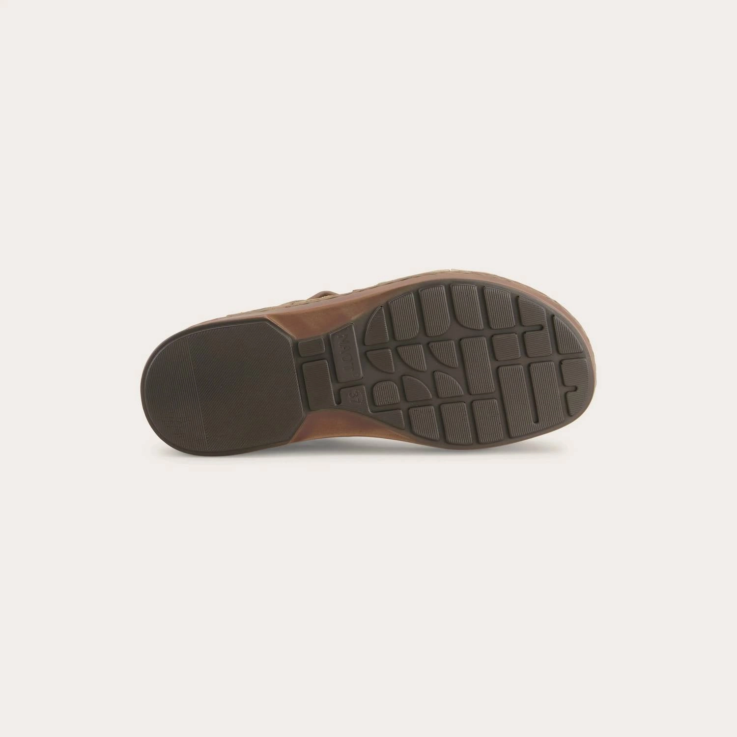 Women's Castelo Sandals - Wide In Khaki Beige Leather