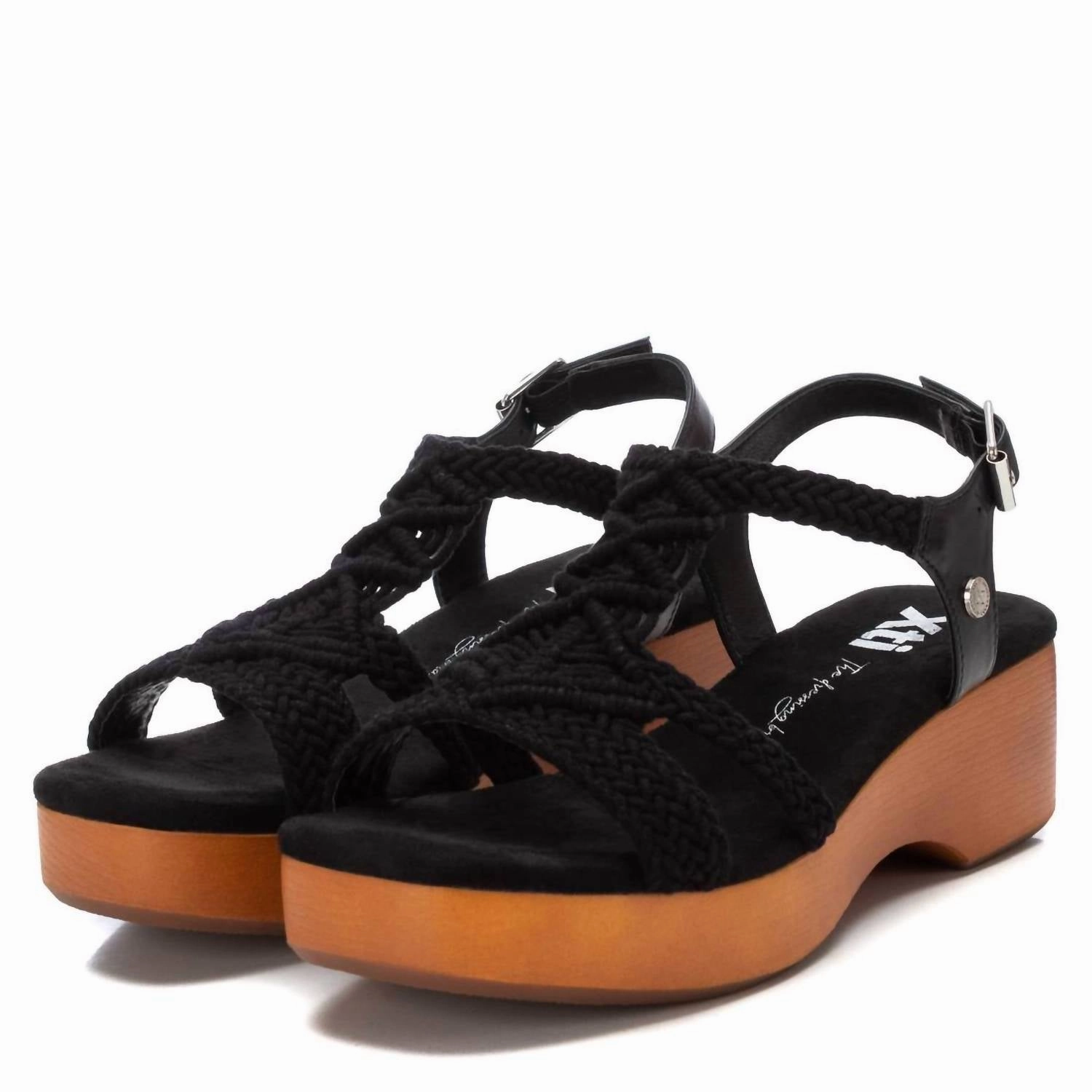 Women's Fashion Platform Sandals In Black