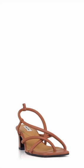 Women's Gaji Leather Sandals In Brown