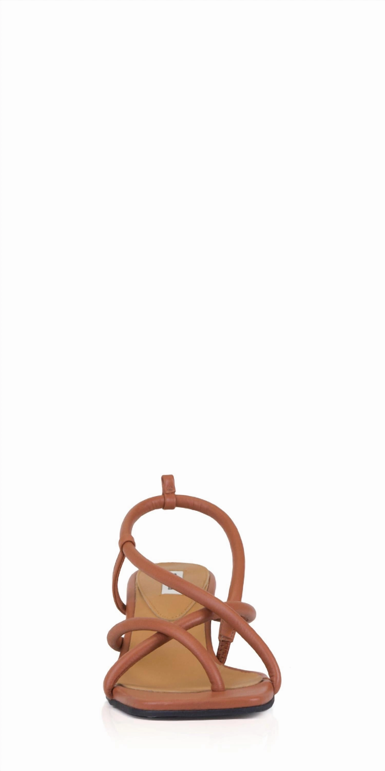 Women's Gaji Leather Sandals In Brown