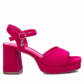 Women's Heeled Suede Sandals With Platform By XTI