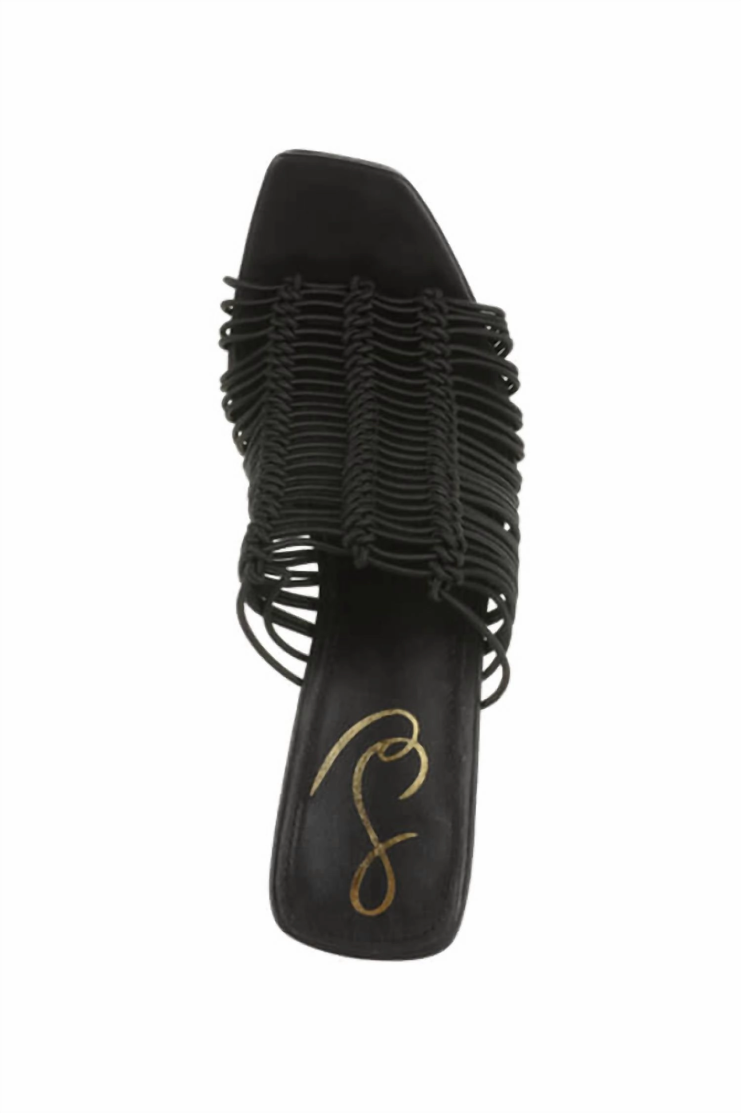 Women's Laurette Block Heel Mule In Black Bungee Cord
