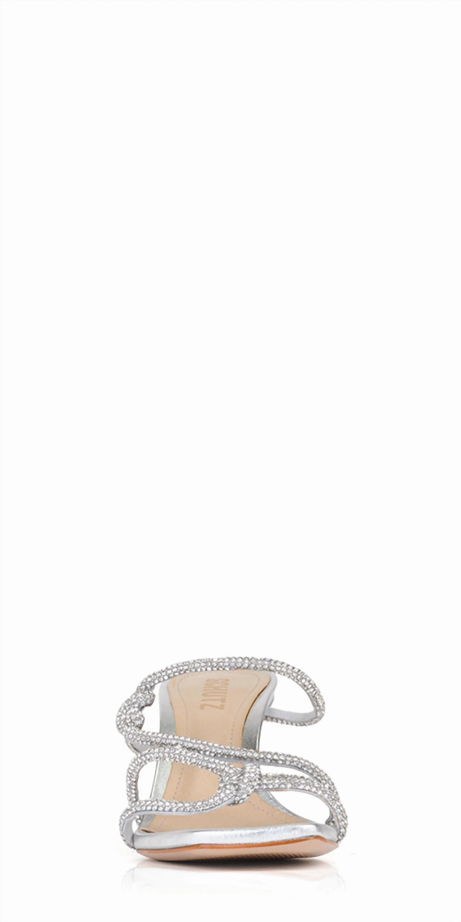 Women's Lauryn Crystal Sandal In Silver