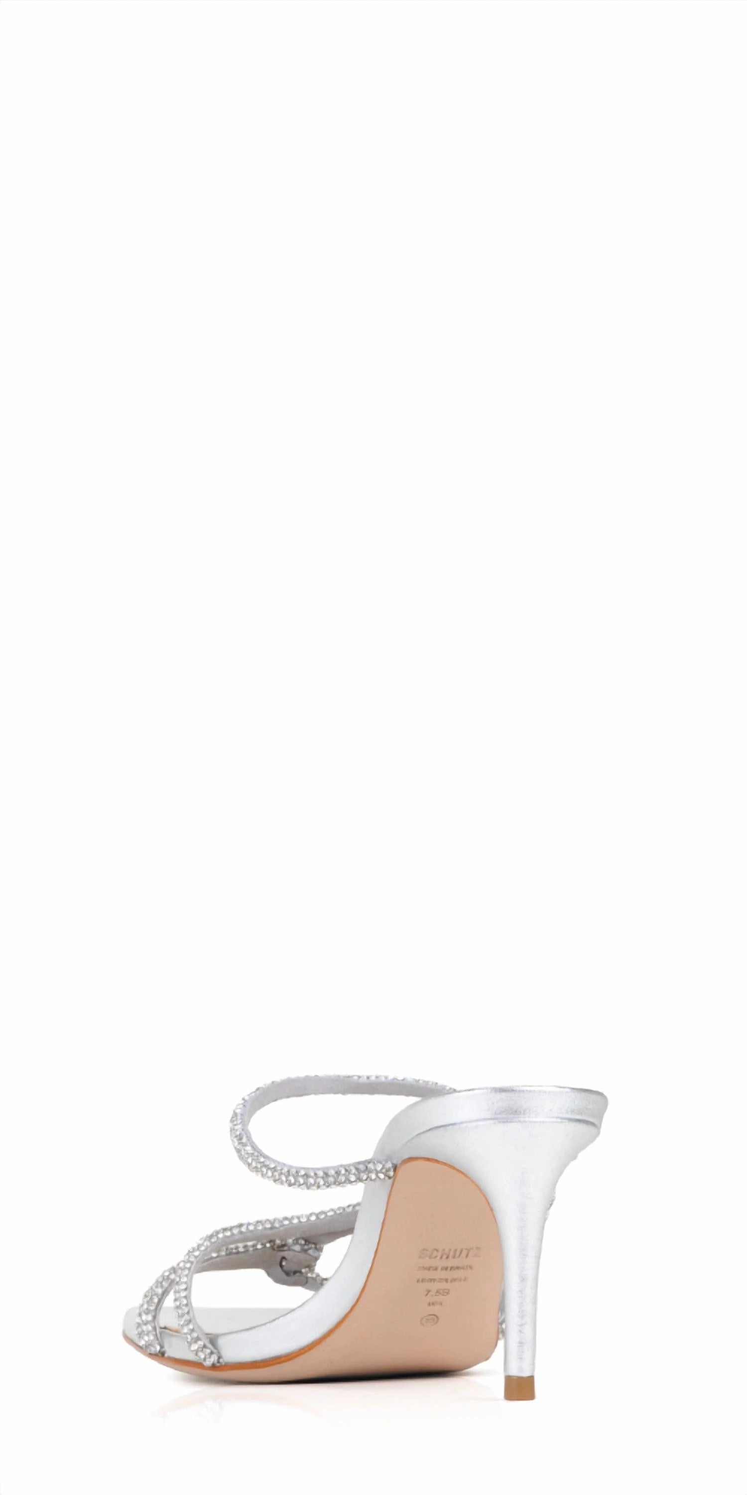 Women's Lauryn Crystal Sandal In Silver