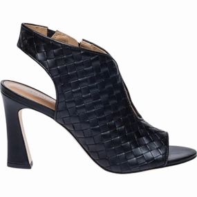 Women's Leonora Sandals - Medium In Black Antique Calf