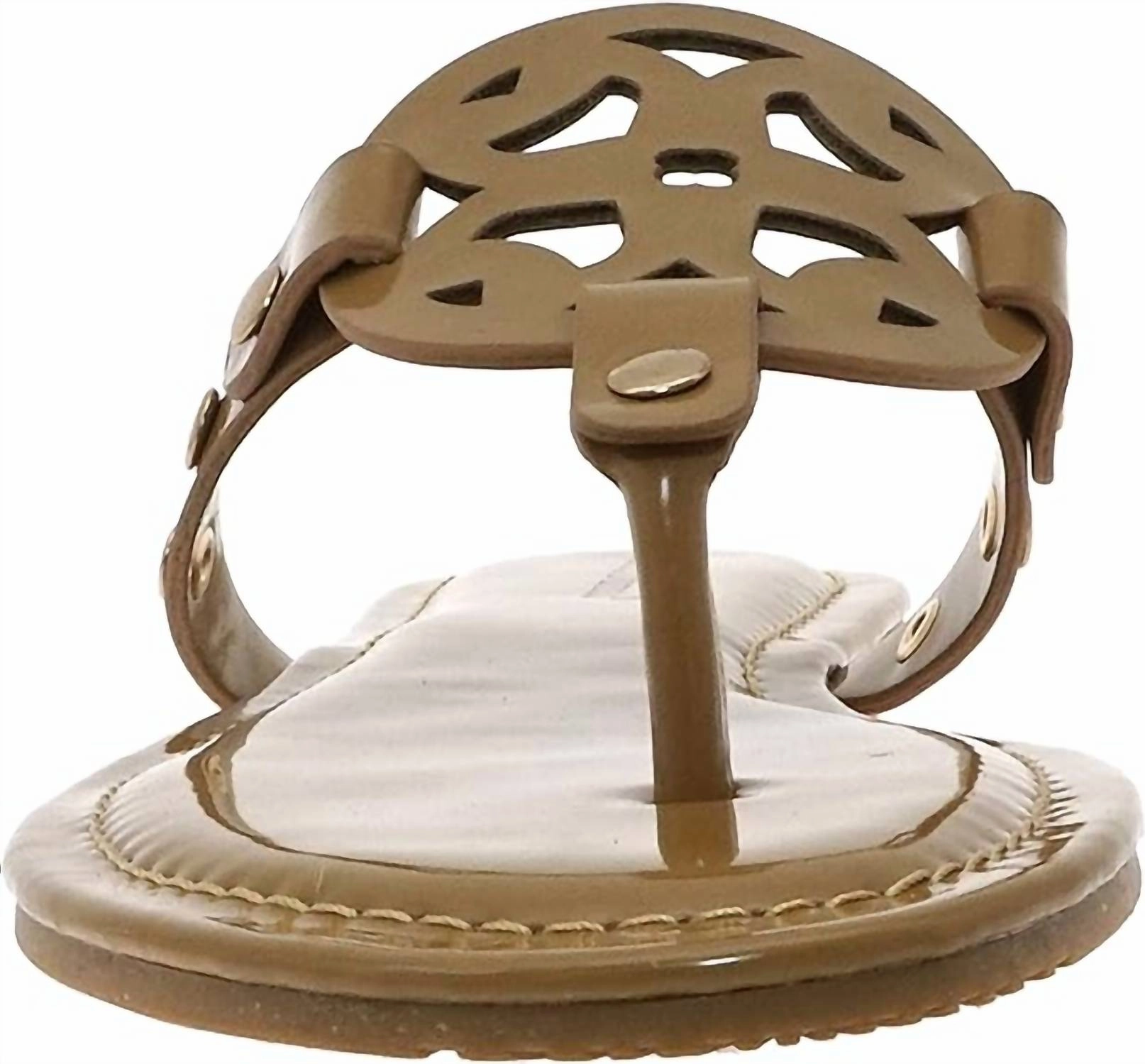Women's Medallion Sandals In Mocha Patent
