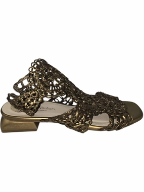 Women's Napa Lame Sandal In Bronzo
