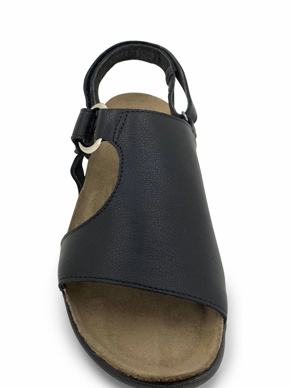 Women's Olivia Leather Sandal In Black