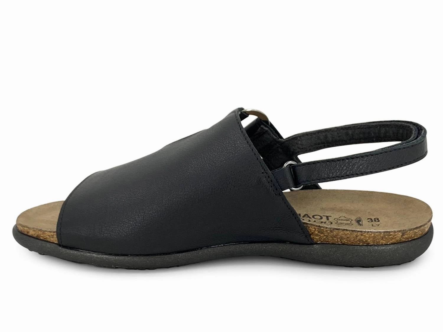 Women's Olivia Leather Sandal In Black