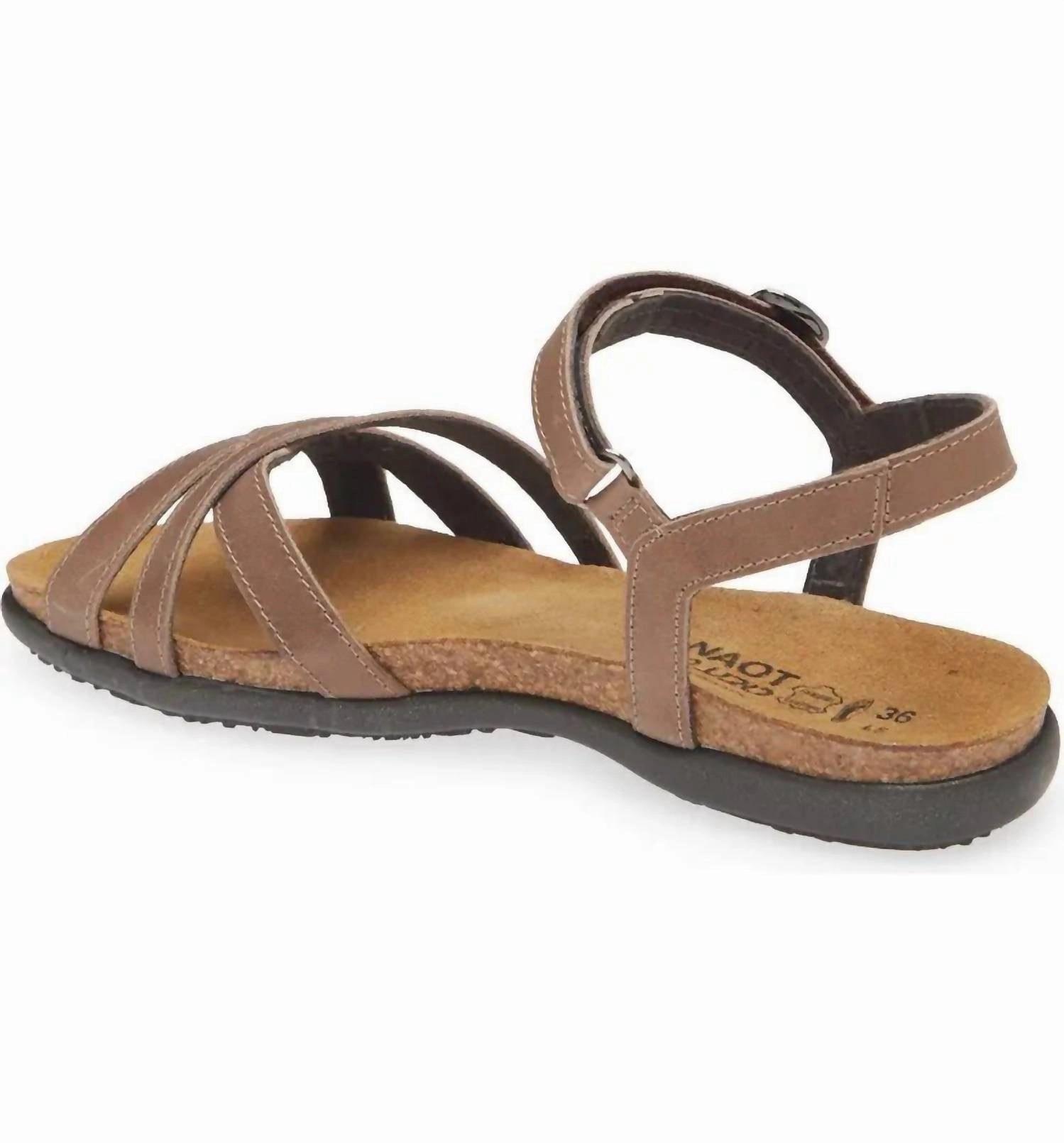 Women's Patricia Sandals In Latte Brown Leather
