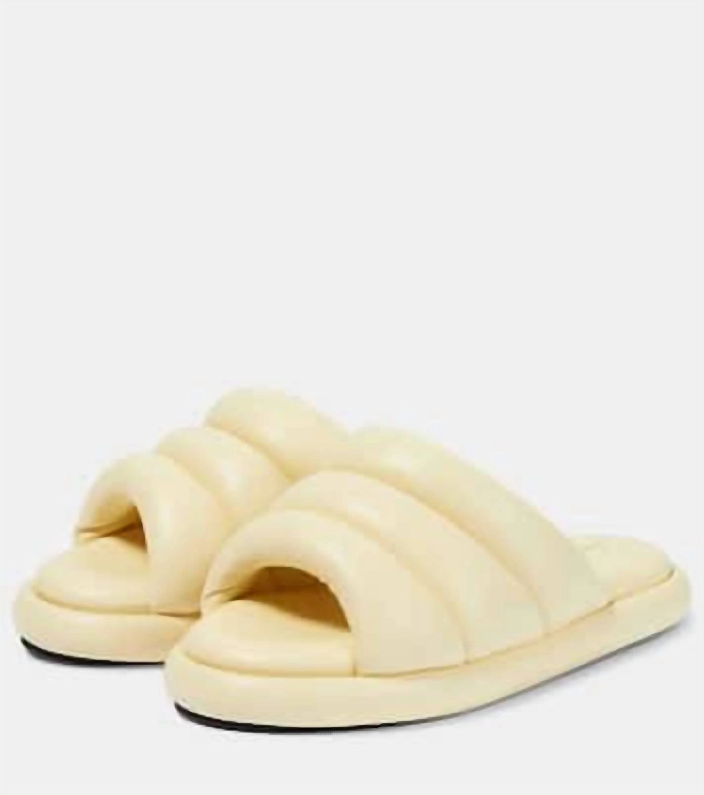 Women's Pipe Group Slide Sandal In Butter