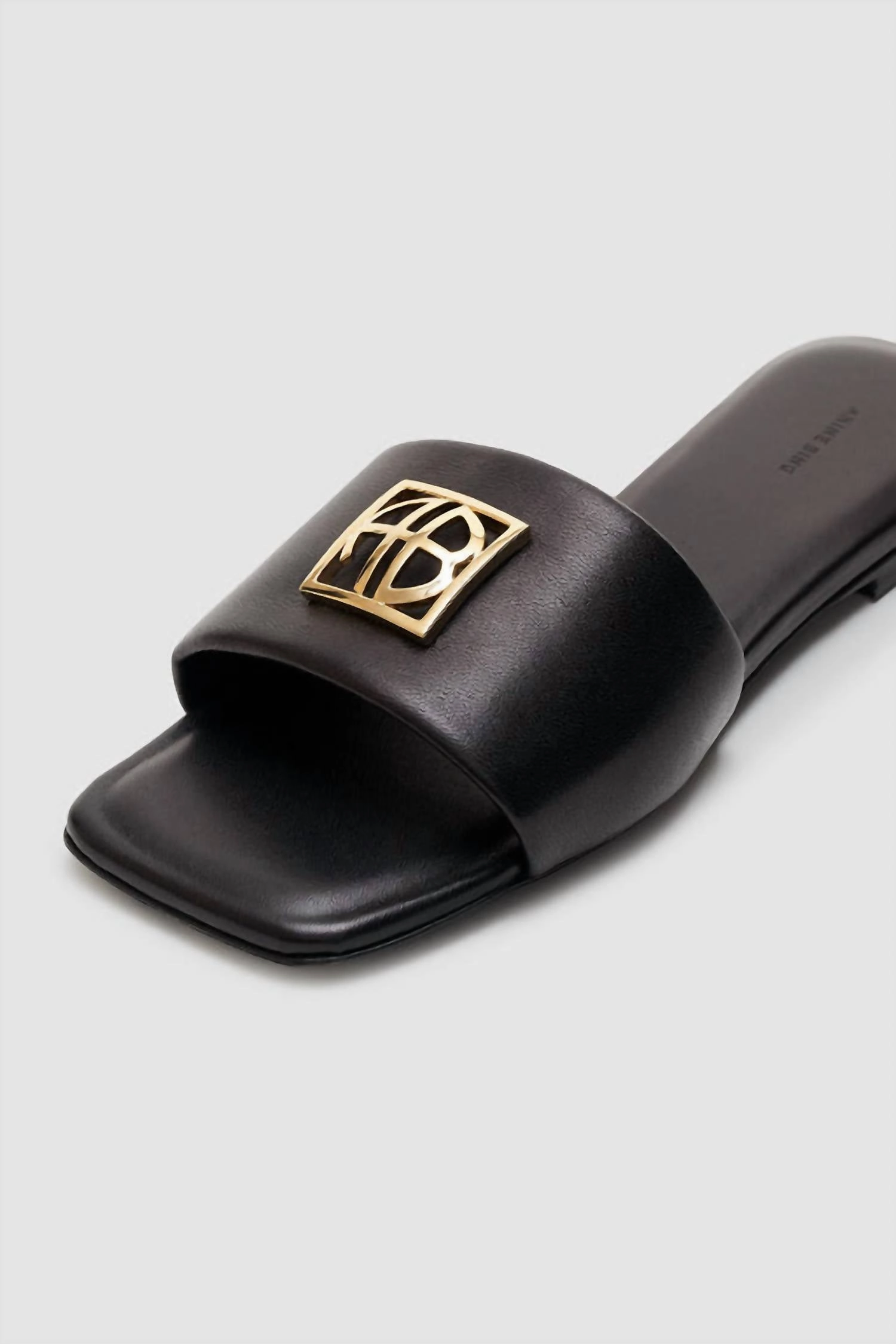 Women's Ria Slide Monogram Sandal In Black