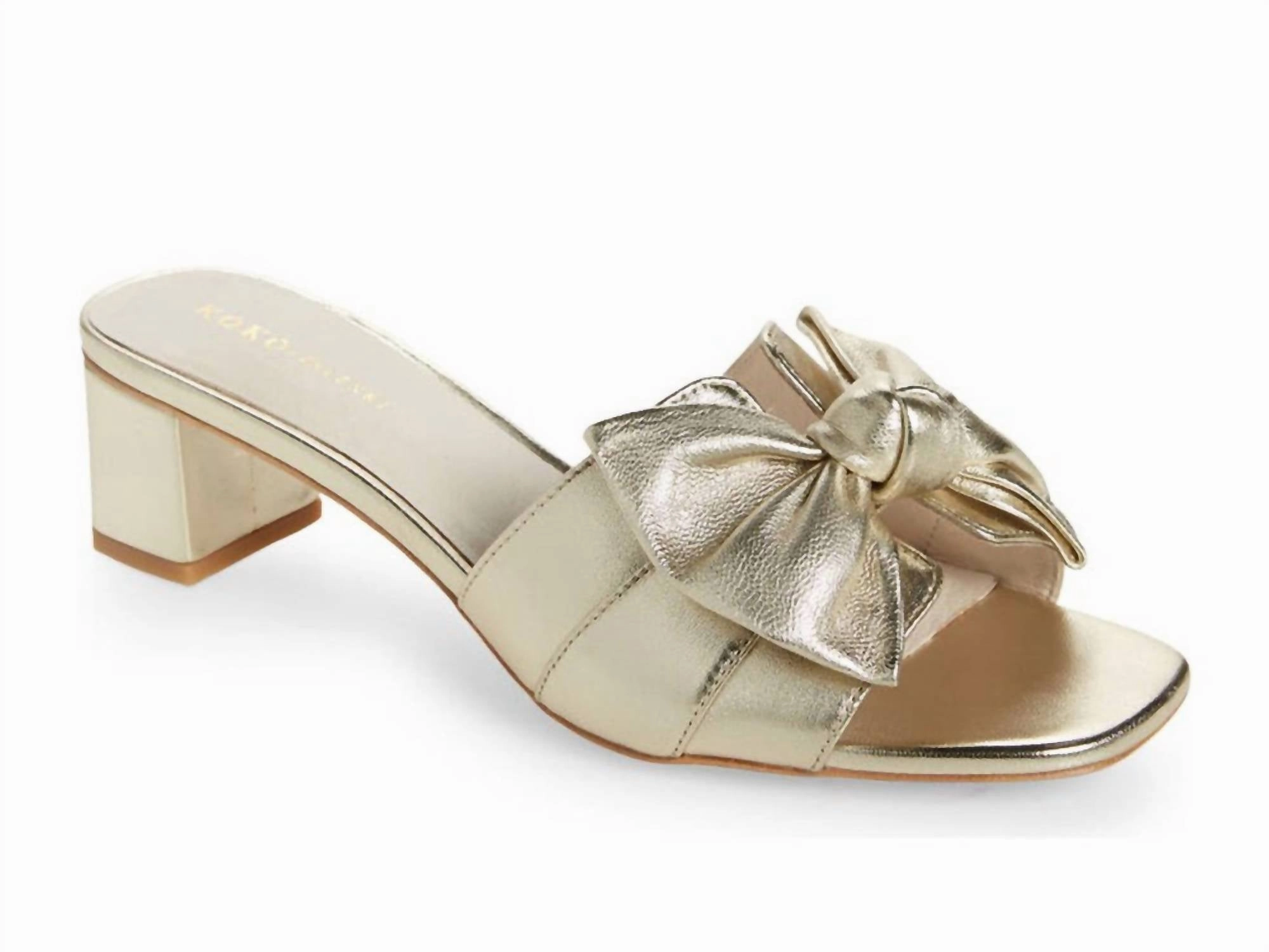 Women's Sidney Heel In Gold