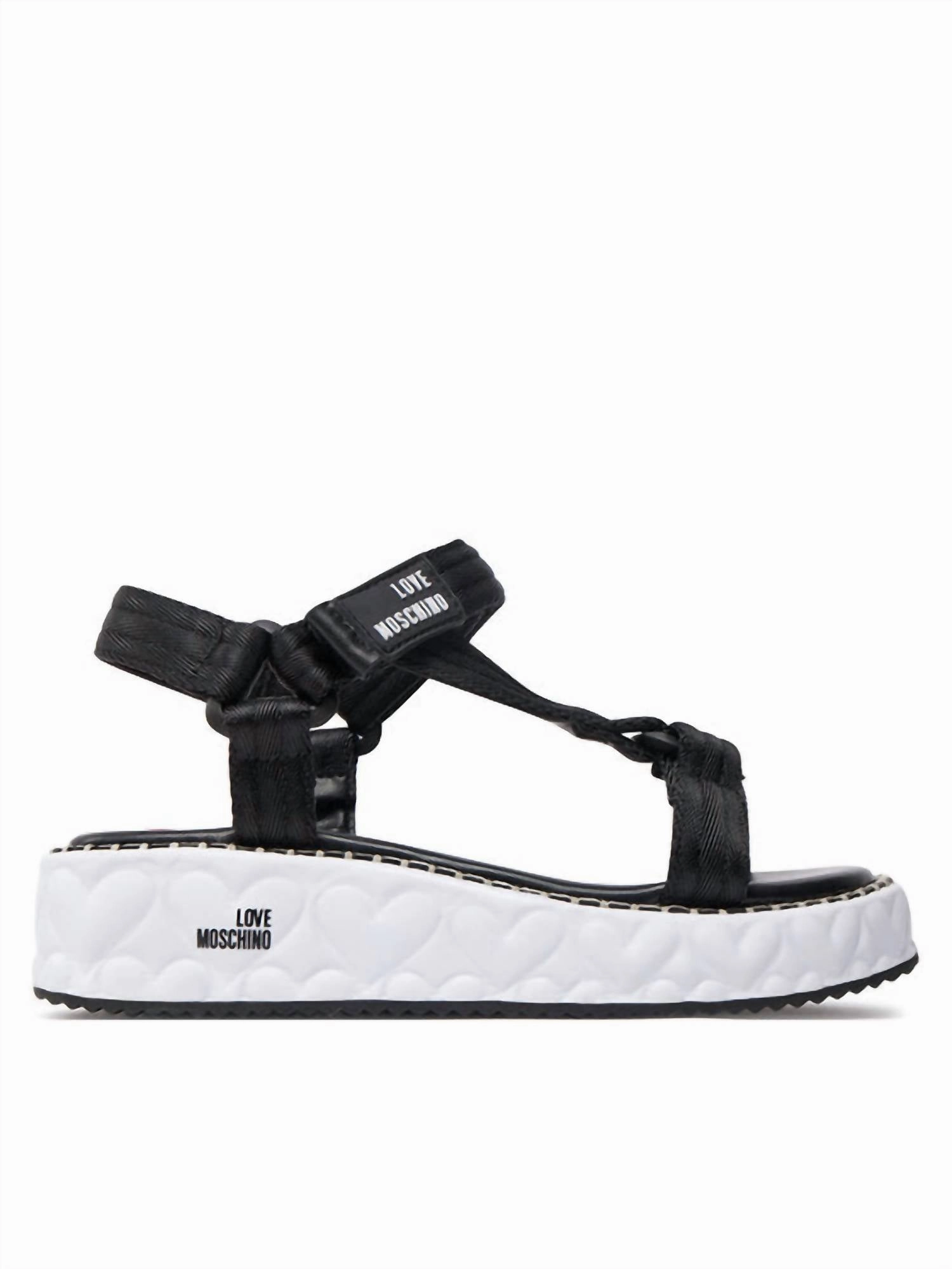 Women's Wedge Sandals In Black