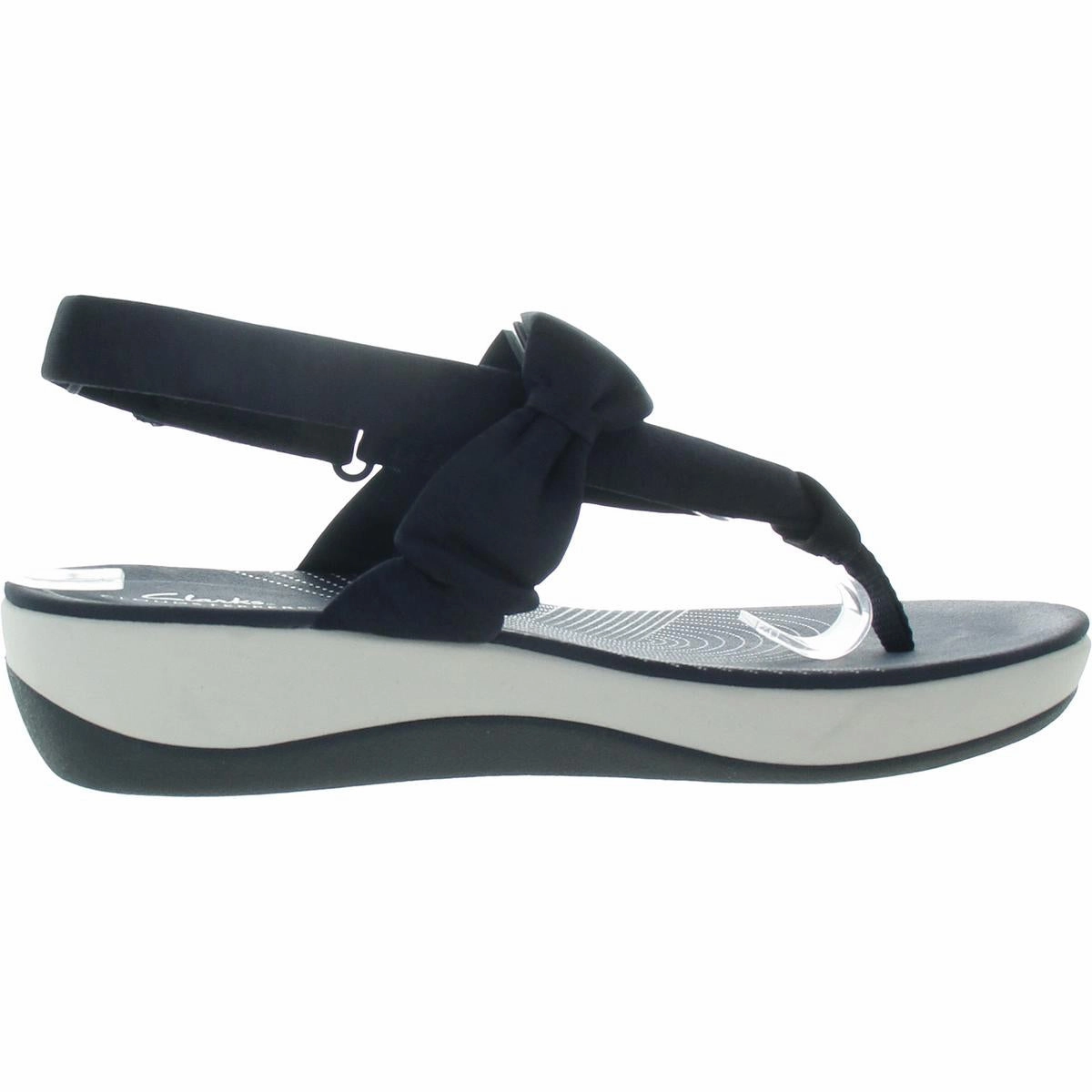 Womens Cushioned Footbed Manmade Thong Sandals