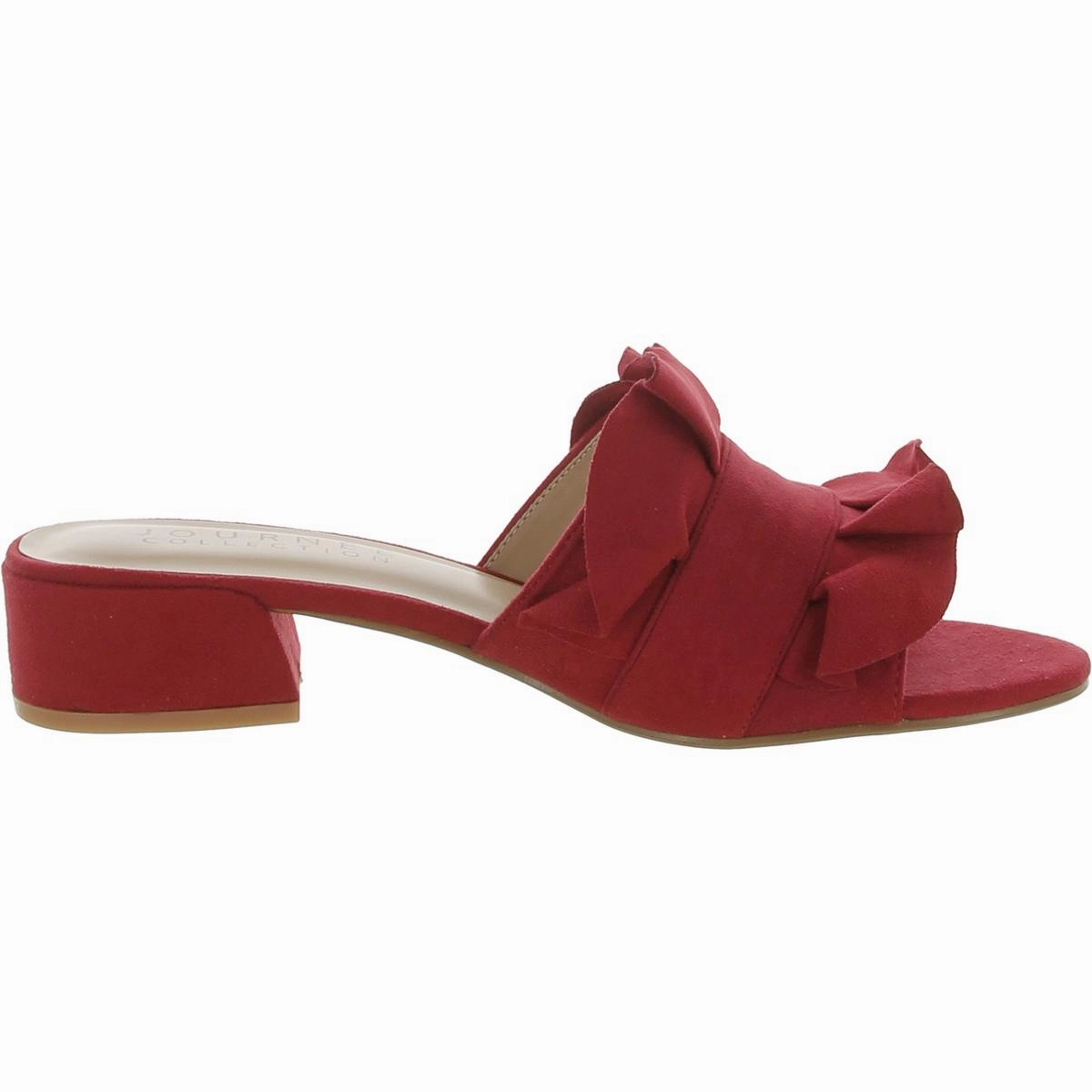 Womens Faux Suede Mule Sandals