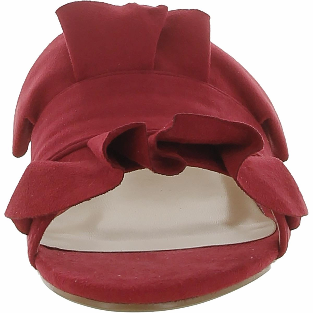 Womens Faux Suede Mule Sandals
