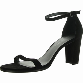 Womens Faux Suede Round toe Block Heel