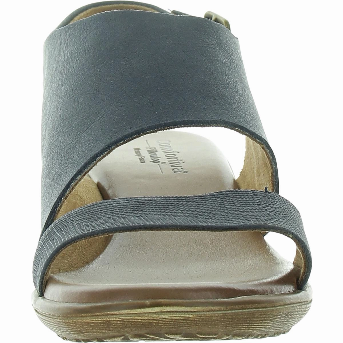 Womens Leather Memory Foam Slingback Sandals