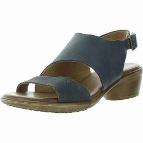 Womens Leather Memory Foam Slingback Sandals