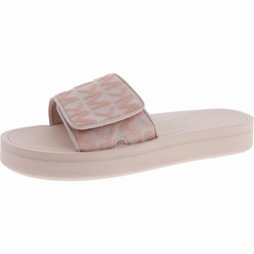 Womens Logo Rubber Slide Sandals