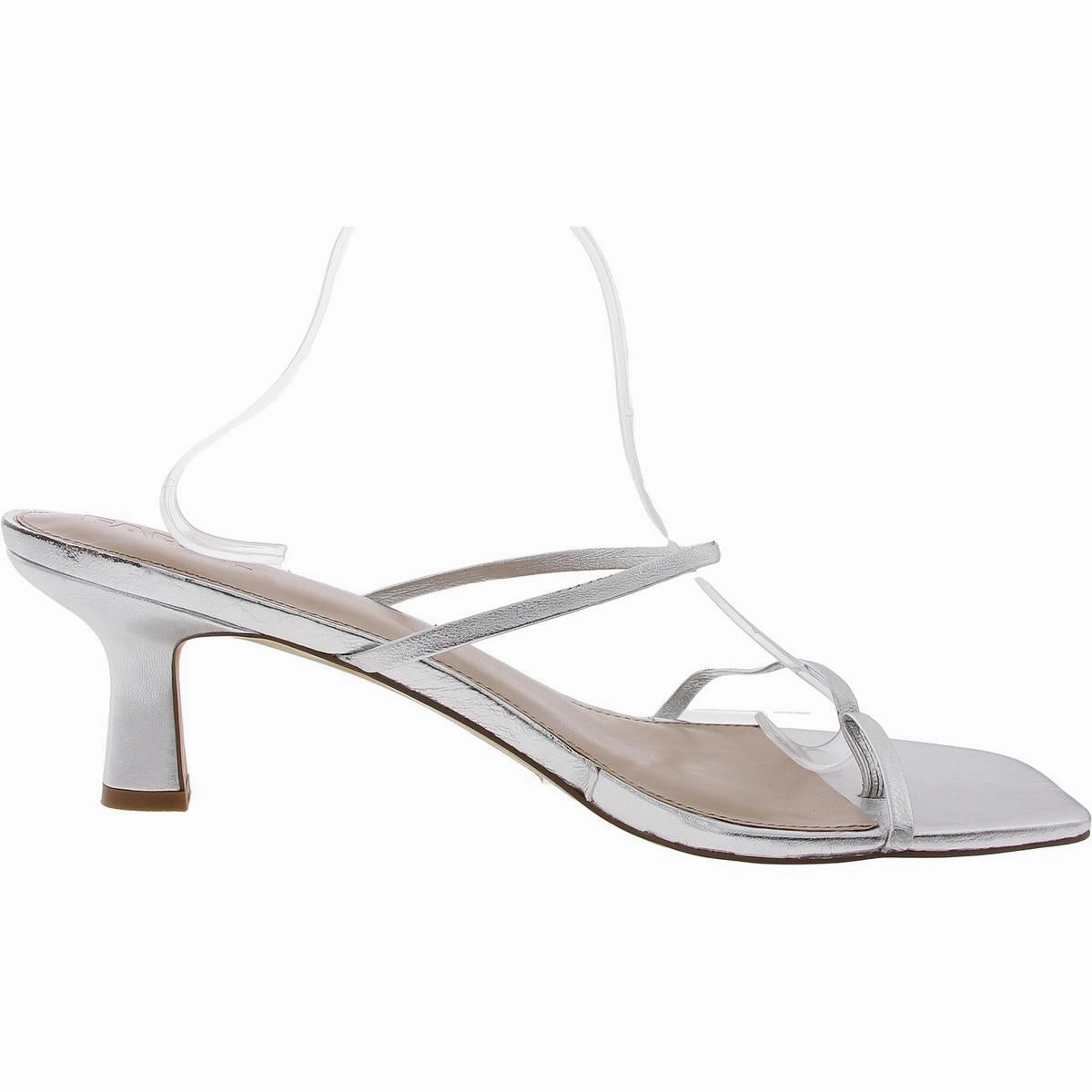 Womens Metallic Leather Thong Sandals