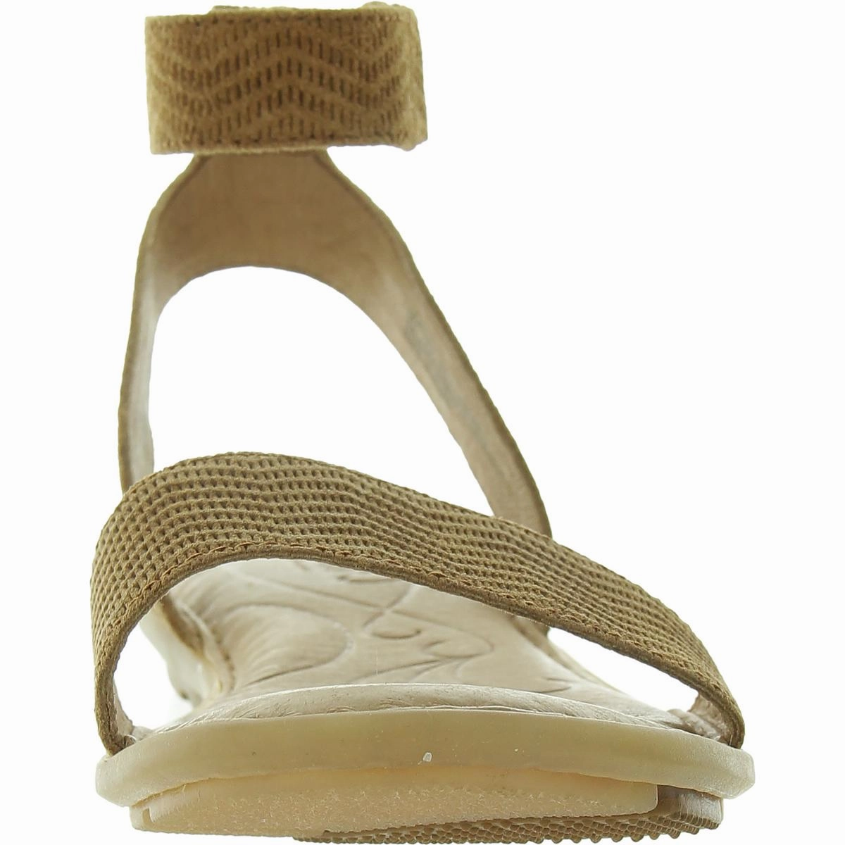 Womens Padded Insole Leather Ankle Strap