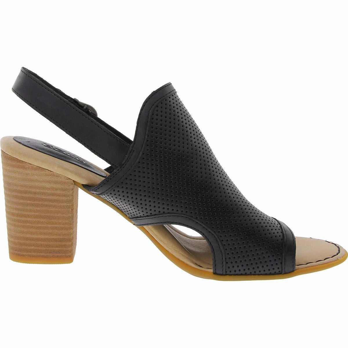 Womens Perforated Leather Heels