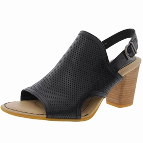 Womens Perforated Leather Heels