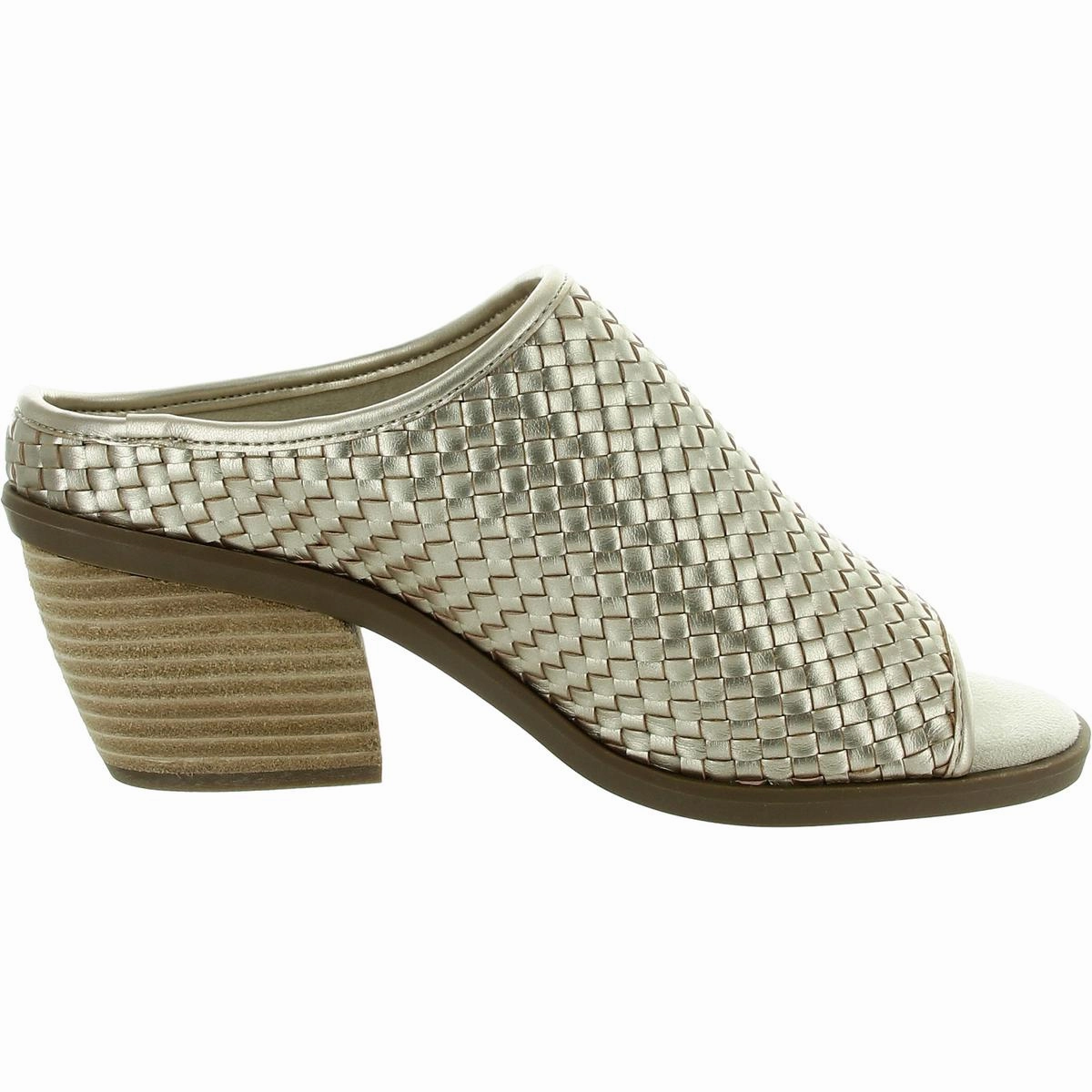 Womens Textured Man Made Slide Sandals