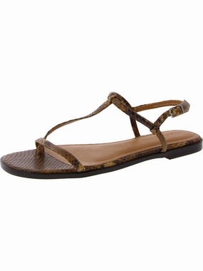 Womens Thong Flat Slingback Sandals