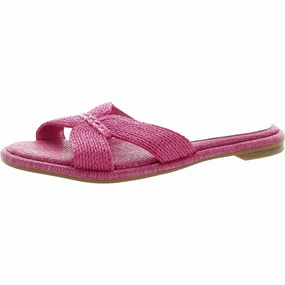 Womens Woven Slide Sandals