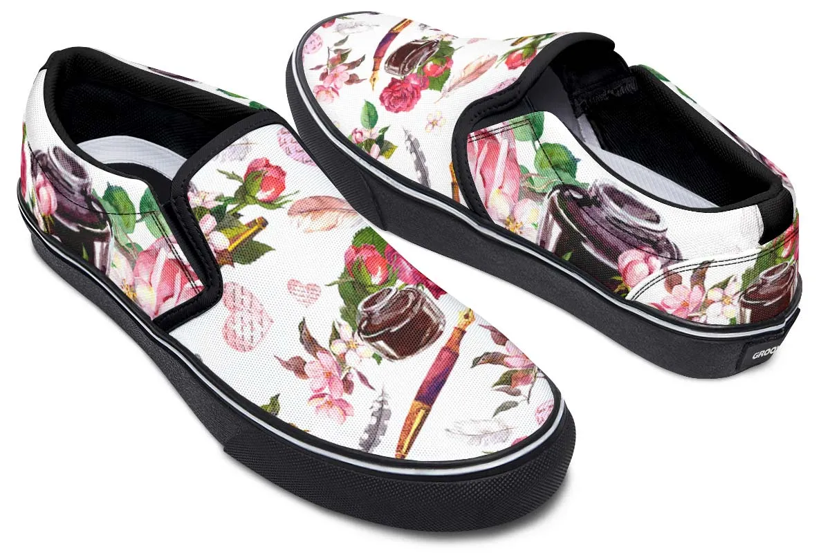 Writer Love Slip-On Shoes