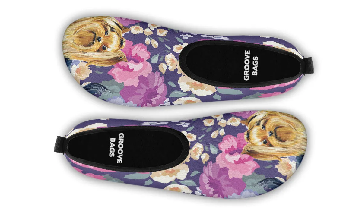 Yorkshire Terrier Sweetheart Aqua Barefoot Shoes