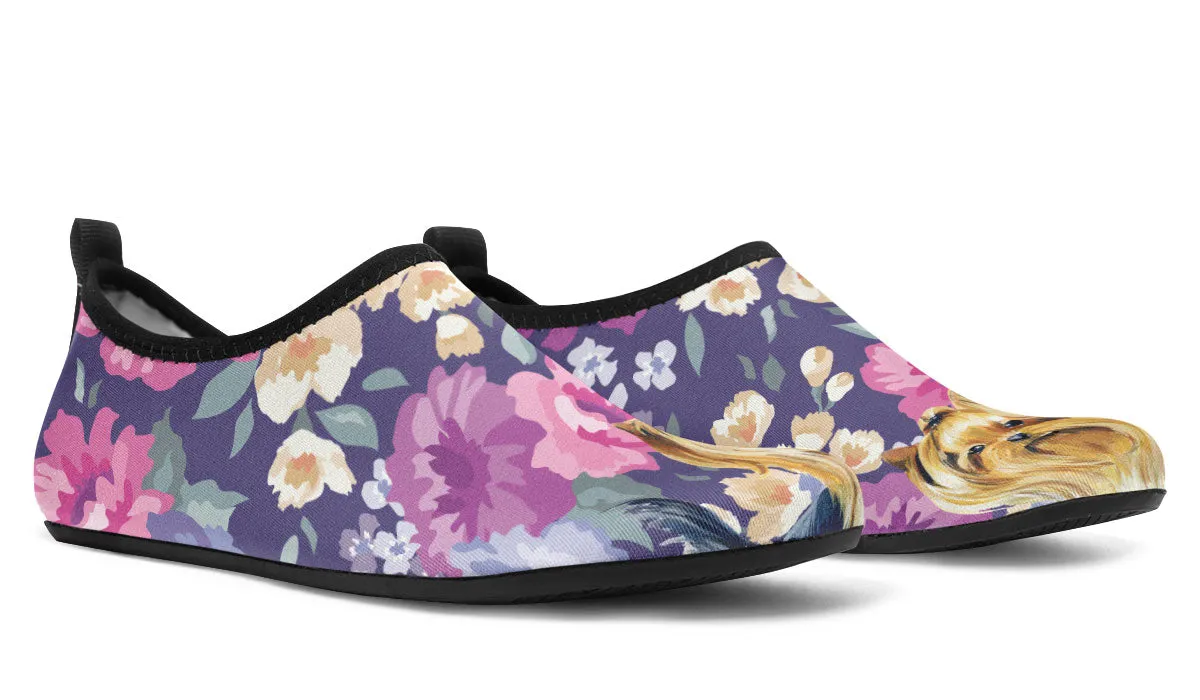 Yorkshire Terrier Sweetheart Aqua Barefoot Shoes