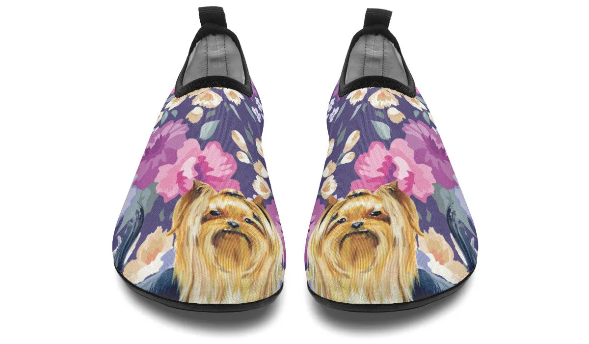 Yorkshire Terrier Sweetheart Aqua Barefoot Shoes